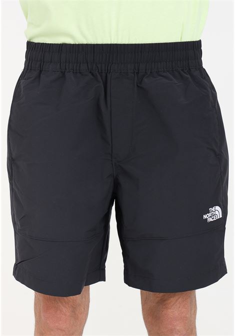 Black men's shorts with logo patch on the front THE NORTH FACE | NF0A8768JK31JK31